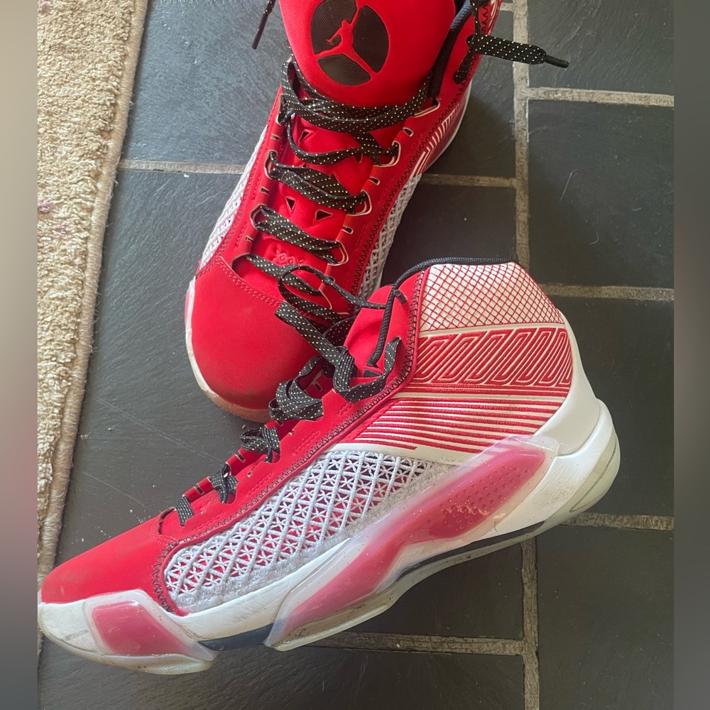 Nike Air Jordan 38 "Celebration" Red White Mid  Size US Mens 11 | W12.5